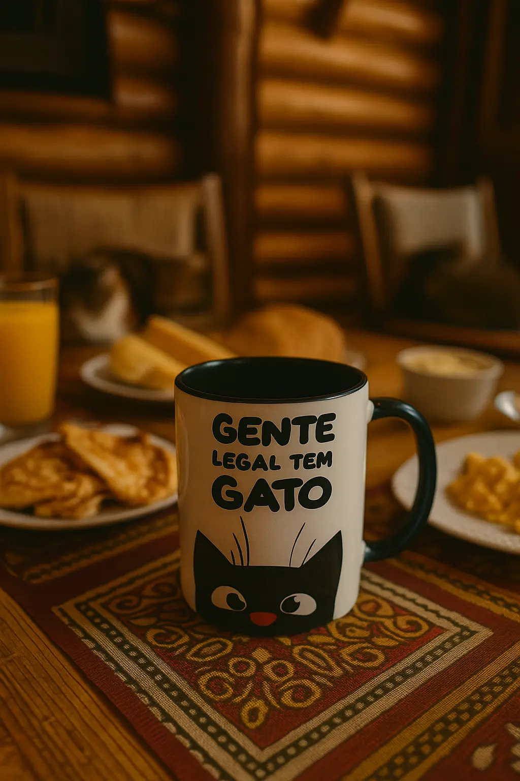Arte IA - Caneca Personalizada Gato